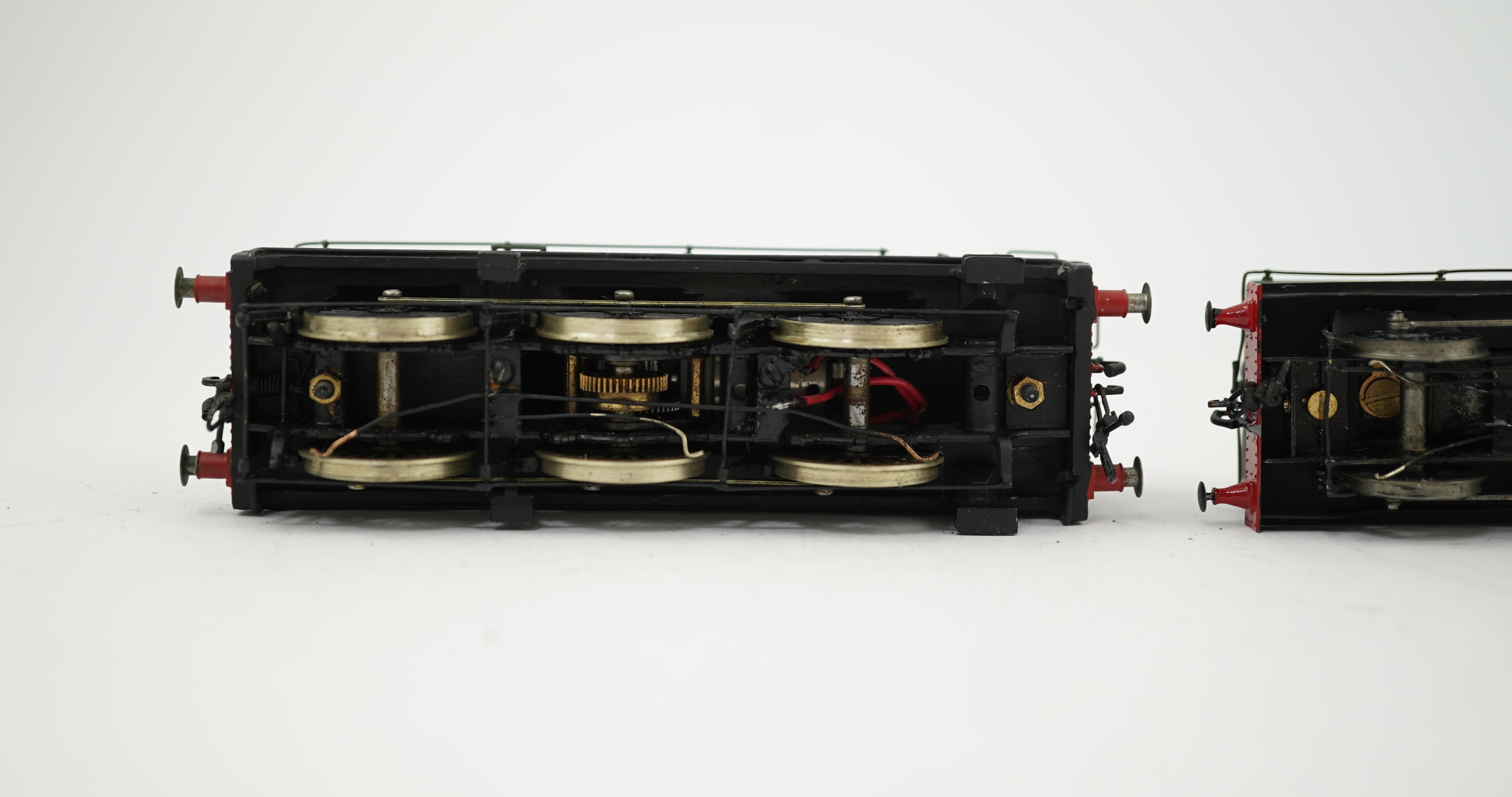Three 00 gauge brass and white metal kit built GWR tank locomotives; a 15xx class 0-6-0T, 1500, together with an 54xx class 0-6-0PT, 5406, and a 19xx class 0-6-0PT, 1925, all constructed, painted and lined to a high stan